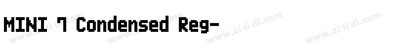 MINI 7 Condensed Reg字体转换